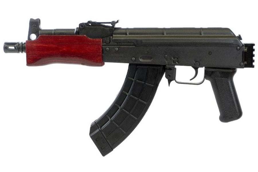 Century Arms MINI DRACO 7.62x39mm Pistol with Russian Red Furniture and Rail